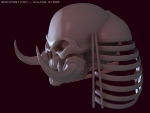 orc skull 3D Model