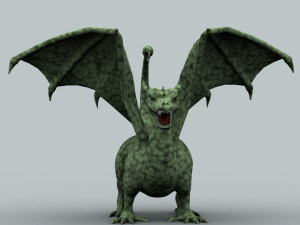 winged dragon 01 Modelo 3D
