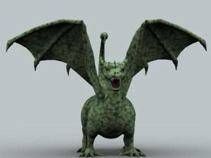 winged dragon 01 3D Model