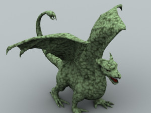 winged dragon 01 Modelo 3D