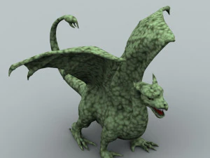 winged dragon 01 3D Model