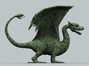 winged dragon 01 Modelo 3D