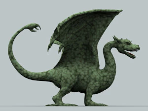winged dragon 01 3D Model