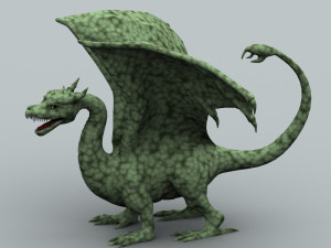 winged dragon 01 Modelo 3D