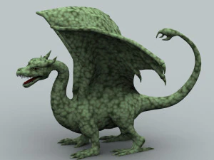 winged dragon 01 3D Model
