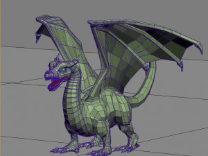 winged dragon 01 3D Model