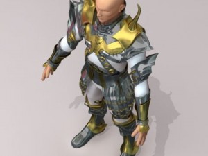 warrior armor 3D 모델