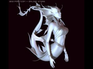 deniz kızı heykeli 3D Model