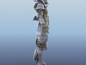 armored warrior female 3D Model
