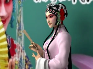 female chinese peking opera character 3D Model