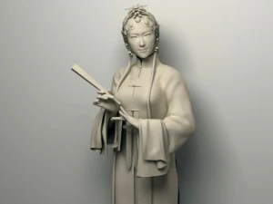 female chinese peking opera character 3D Model