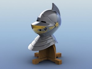 medieval knight helmet 3D Model