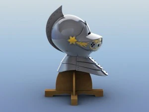 medieval knight helmet 3D Model