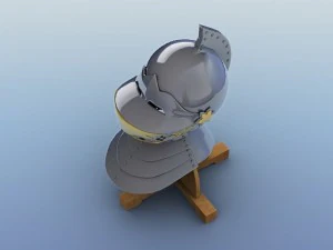 medieval knight helmet 3D Model