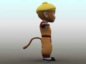 cartoon the monkey king Modèle 3D