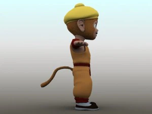 cartoon the monkey king 3D Model