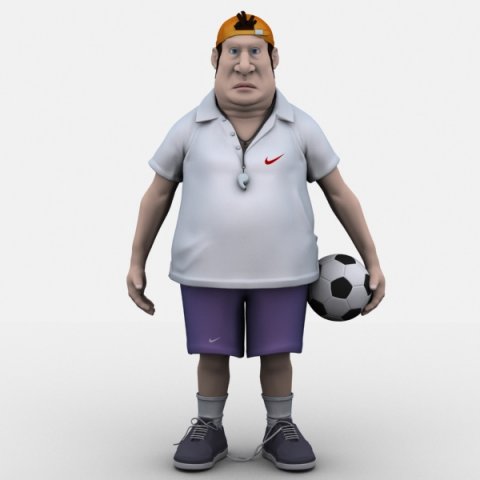 cartoon man 3D Modell .c4d .max .obj .3ds .fbx .stl .blend 
