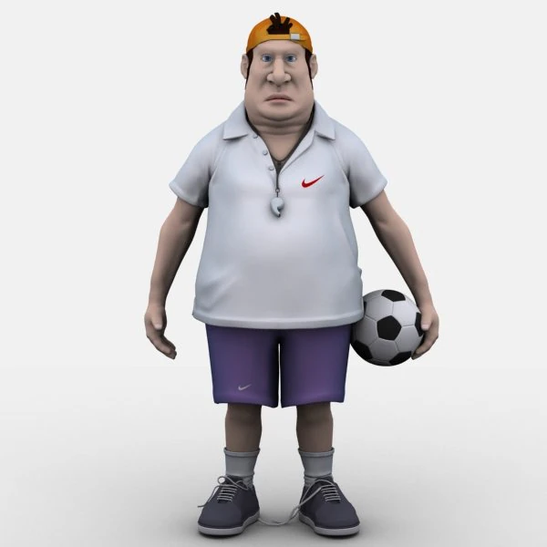 cartoon man 3D Model .c4d .max .obj .3ds .fbx .stl .blend 