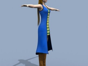 young woman 3D Модель