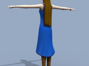 young woman 3D Модель