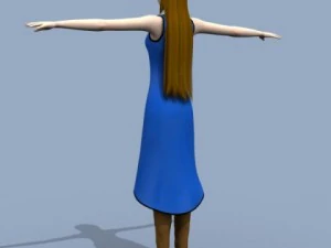 young woman 3D Model