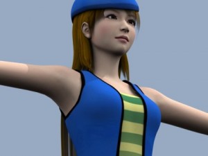 young woman 3D Модель