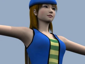 young woman 3D Model