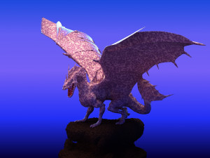 Winged Dragon 02 3D Model