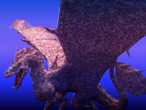 Winged Dragon 02 3D Model