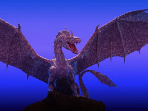 Winged Dragon 02 3D Model