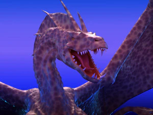 Winged Dragon 02 3D Model