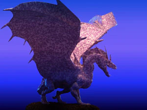 Winged Dragon 02 3D Model