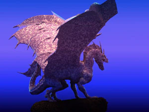 Winged Dragon 02 3D Model