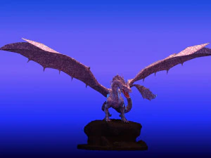 Winged Dragon 02 3D Model