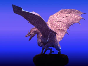 Winged Dragon 02 3D Model