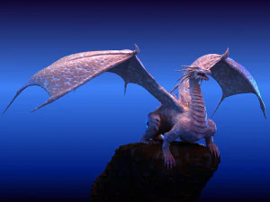 Winged Dragon 03 3D Model