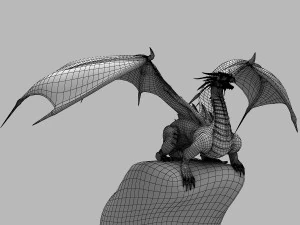 Winged Dragon 03 3D Model