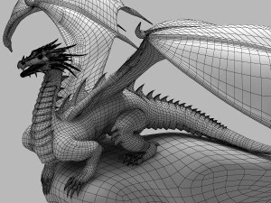 Winged Dragon 03 3D Model