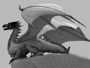 Winged Dragon 03 3D Model
