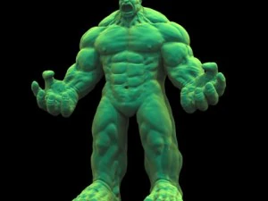 karakter fantasi hulk hijau Model 3D