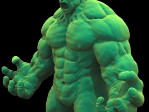 green hulk fantasy character 3D Model