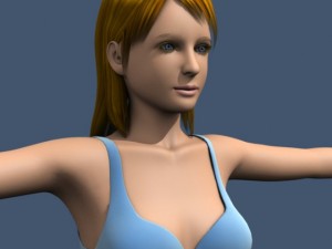 woman in underwear 3D Модель