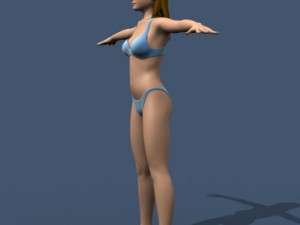 woman in underwear 3D Модель