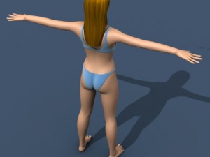 woman in underwear 3D Модель