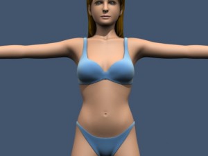 woman in underwear 3D Модель