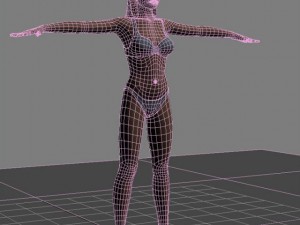 woman in underwear 3D Модель