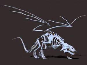 scheletro del drago Modello 3D