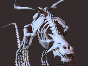 dragon skeleton Modelo 3D