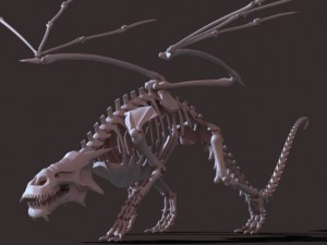 dragon skeleton Modelo 3D