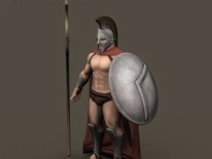 древний воин римлянин или грек 3D Модель